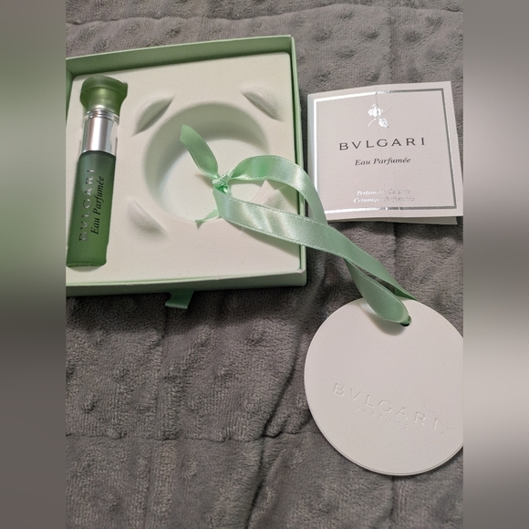 Bvlgari Parfumée Gift Set-Au the Vert Perfume and Perfumable Ceramic - Picture 3 of 5